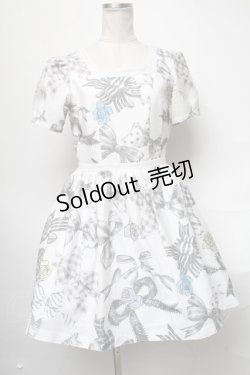 画像1: MILK / ロゼリボンドレス  オフ S-25-04-05-072-ML-OP-AS-ZS