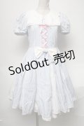 Angelic Pretty / Airyストライプワンピース  サックスｘ白 S-25-04-05-074-AP-OP-AS-ZS