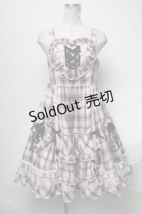 Angelic Pretty / トリプルハートジャンパースカート  ピンク S-25-04-05-076-AP-OP-AS-ZS