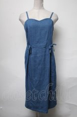 画像1: 【SALE】an another angelus / ２つリボンデニムワンピース  ブルー S-25-04-05-077-CA-OP-AS-ZT320 (1)