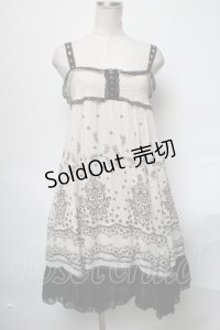 axes femme / フロッキーシフォンチュニック  キナリ S-25-04-05-079-AX-OP-HR-ZS