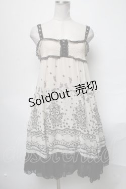 画像1: axes femme / フロッキーシフォンチュニック  キナリ S-25-04-05-079-AX-OP-HR-ZS