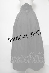 DARK IN LOVE / Gothic retro pattern long skirt M 黒 S-25-04-05-081-PU-SK-HR-ZS