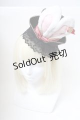 Angelic Pretty / Magical Night Theater Hatカチューシャ  黒ｘ白 S-25-04-05-009-AP-AC-AS-ZS