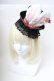 画像1: Angelic Pretty / Magical Night Theater Hatカチューシャ  黒ｘ白 S-25-04-05-009-AP-AC-AS-ZS (1)