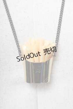 画像1: Q-pot. / Q-pot. ダイナーラッキーフレンチフライネックレス  ゴールド S-25-04-05-011-QP-AC-AS-ZS