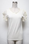 Fi.n.t / シフォン袖カットソー  オフ S-25-04-05-024-CA-TO-HR-ZS