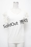 Fi.n.t / シフォン袖カットソー  オフ S-25-04-05-024-CA-TO-HR-ZS