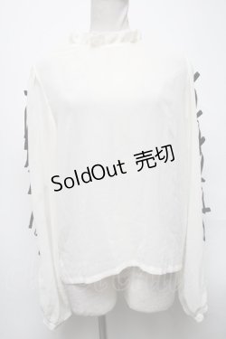 画像1: E hyphen world gallery / 袖リボントップス  オフ S-25-04-05-025-LO-BL-AS-ZS
