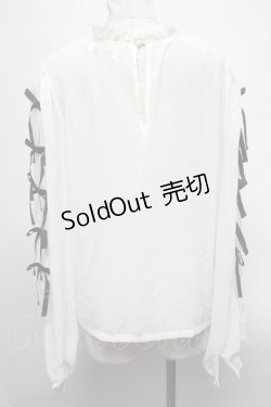 画像2: E hyphen world gallery / 袖リボントップス  オフ S-25-04-05-025-LO-BL-AS-ZS