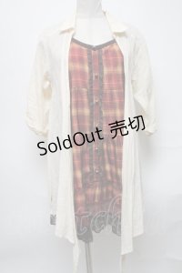 axes femme / 重ね着風チュニック  オフ S-25-04-05-026-AX-TO-HR-ZI