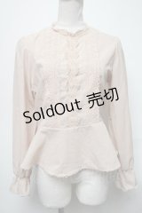 an another angelus / ペプラムブラウス  ベージュ S-25-04-05-028-CA-BL-HR-ZS