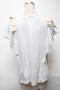 画像2: an another angelus / 袖フリルリボンカットソー  サックス S-25-04-05-030-CA-TO-HR-ZS