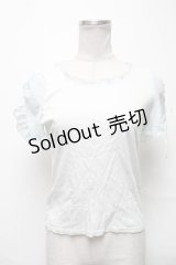 Fi.n.t / シフォン袖カットソー  サックス S-25-04-05-031-CA-TO-HR-ZS