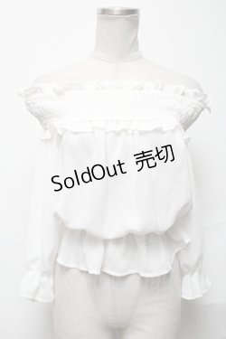 画像1: Ank Rouge / シフォントップス  白 S-25-04-05-033-CA-TO-AS-ZS