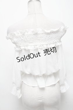 画像2: Ank Rouge / シフォントップス  白 S-25-04-05-033-CA-TO-AS-ZS