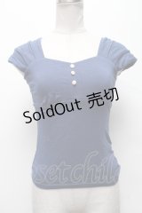 an another angelus / ビスチェ風カットソー  紺 S-25-04-05-038-CA-TO-HR-ZS