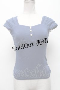 an another angelus / ビスチェ風カットソー  紺 S-25-04-05-038-CA-TO-HR-ZS