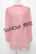 E hyphen world gallery / ドットシフォントップス  赤 S-25-04-05-042-LO-TO-AS-ZS