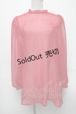 画像1: E hyphen world gallery / ドットシフォントップス  赤 S-25-04-05-042-LO-TO-AS-ZS