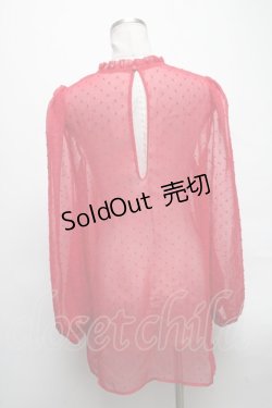 画像2: E hyphen world gallery / ドットシフォントップス  赤 S-25-04-05-042-LO-TO-AS-ZS