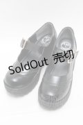 YOSUKE / 厚底ベルトパンプス  黒 S-25-04-06-004-PU-SH-HR-ZS