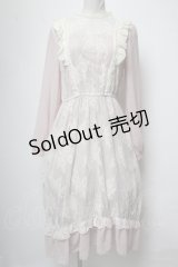 axes femme / レーシーロングワンピース  淡ピンク S-25-04-06-044-AX-OP-HR-ZS