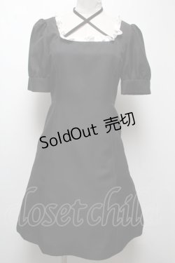 画像1: MILK / Mary dress  黒ｘ白 S-25-04-06-053-ML-OP-AS-ZS