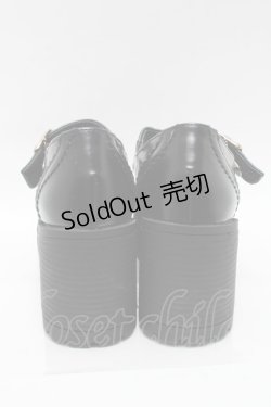 画像3: YOSUKE / 厚底ベルトパンプス  黒 S-25-04-06-004-PU-SH-HR-ZS