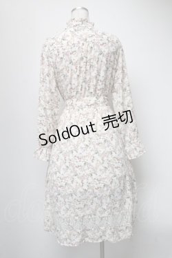 画像2: axes femme / フリル花柄ロングワンピース  キナリ S-25-04-06-058-AX-OP-HR-ZS