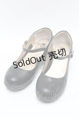 YOSUKE / 厚底ストラップパンプス  黒 S-25-04-06-005-PU-SH-HR-ZS