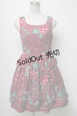 画像1: 【SALE】MILK / ぶどうの神話ドレス  ワイン S-25-04-06-065-ML-OP-AS-ZT178
