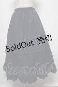 axes femme / コットンフレアロングスカート  紺 S-25-04-06-076-AX-SK-HR-ZI