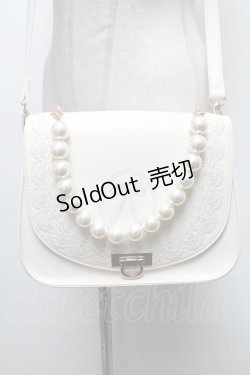 画像1: axes femme POETIQUE / リボン刺繍バッグ  ベージュ S-25-04-06-008-AX-BG-HR-ZS