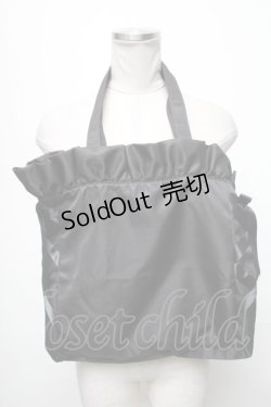 画像2: axes femme POETIQUE / 刺繍サテントートバッグ  黒 S-25-04-06-013-AX-BG-HR-ZS