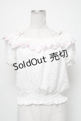 Secret Honey / オフショルトップス  白 S-25-04-06-015-CA-TO-AS-ZS