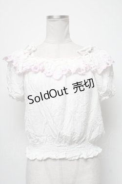 画像1: Secret Honey / オフショルトップス  白 S-25-04-06-015-CA-TO-AS-ZS