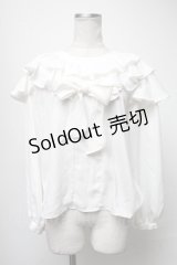 MILK / Kittenブラウス  白 S-25-04-06-016-ML-TO-AS-ZS