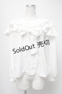 MILK / Kittenブラウス  白 S-25-04-06-016-ML-TO-AS-ZS