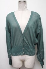 画像1: 【SALE】axes femme POETIQUE / シアーニットカーディガン  グリーン S-25-04-06-022-AX-TO-HR-ZT152 (1)