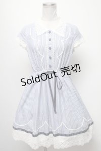 MILK / ストライプワンピース  サックス S-25-04-06-025-ML-OP-AS-ZS