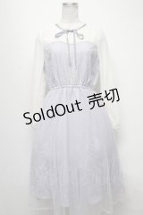 axes femme POETIQUE / チュールデザインワンピース  ラベンダー S-25-04-06-030-AX-OP-HR-ZS
