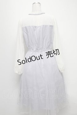 画像2: axes femme POETIQUE / チュールデザインワンピース  ラベンダー S-25-04-06-030-AX-OP-HR-ZS