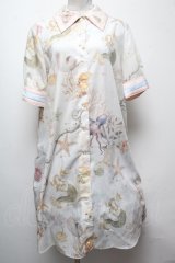 MILK / sea creaturesシャツワンピース  オフ S-25-04-06-042-ML-OP-AS-ZS