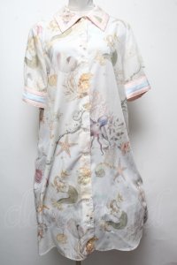 MILK / sea creaturesシャツワンピース  オフ S-25-04-06-042-ML-OP-AS-ZS