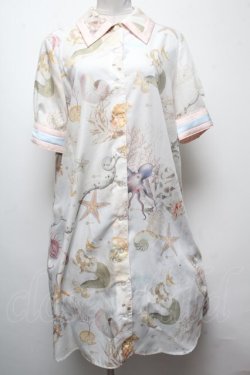 画像1: MILK / sea creaturesシャツワンピース  オフ S-25-04-06-042-ML-OP-AS-ZS