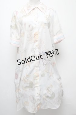 画像1: MILK / sea creaturesシャツワンピース  オフ S-25-04-06-042-ML-OP-AS-ZS