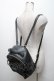 画像4: Maison de FLEUR / ソリッドリボンリュック  黒 S-25-04-07-003-LO-BG-HR-ZS (4)