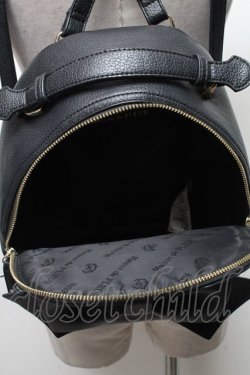 画像5: Maison de FLEUR / ソリッドリボンリュック  黒 S-25-04-07-003-LO-BG-HR-ZS