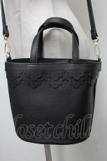 画像2: 【SALE】m petit by misako / AMスカラップ2WAYバッグ  黒 S-25-04-07-001-LO-BG-AS-ZTK010 (2)